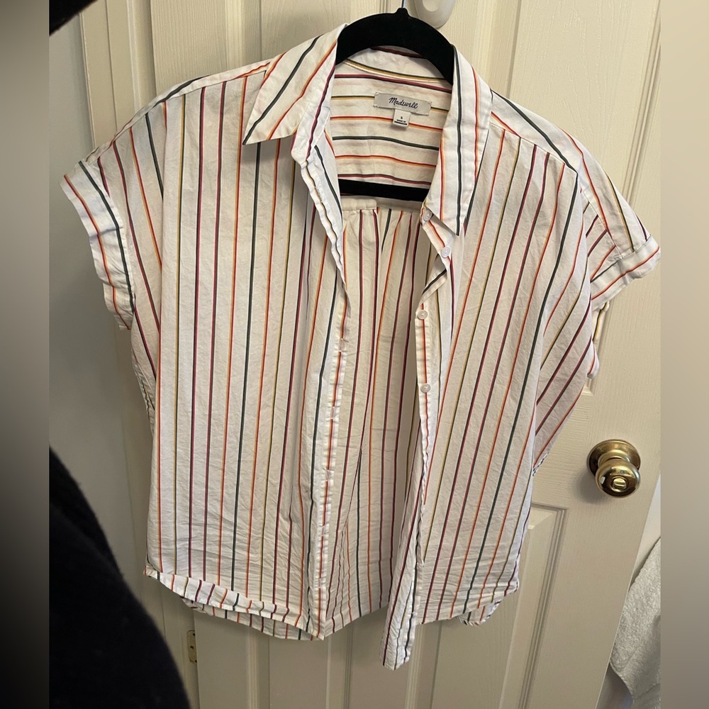 Madewell colorful striped button down